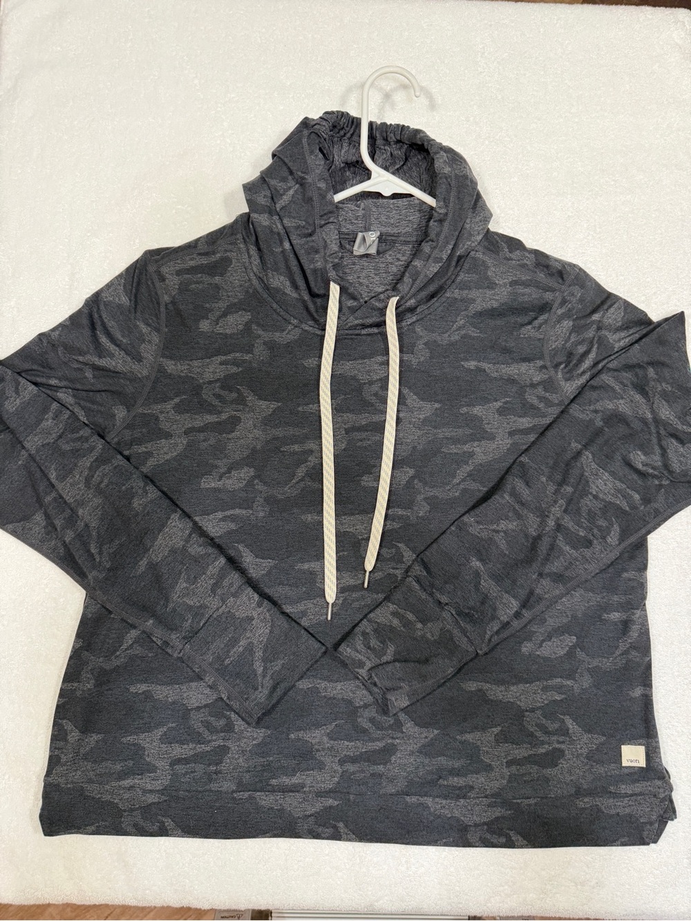 Vuori Dark Charcoal Camo Hoodie